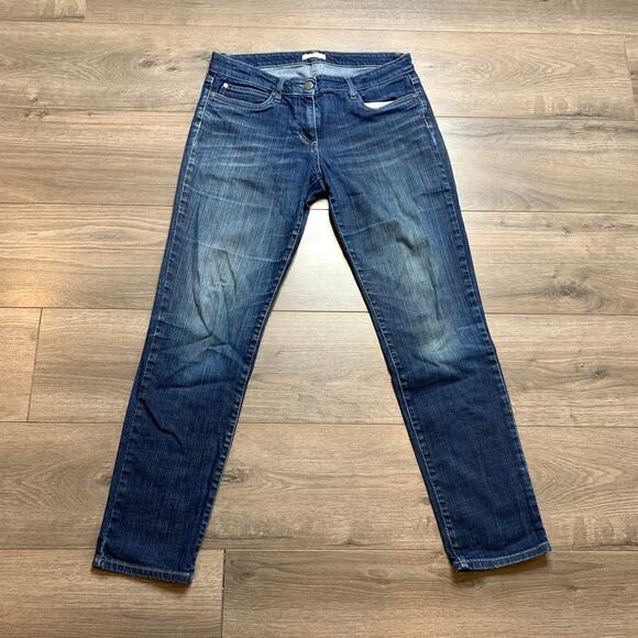 Eileen Fisher Denim Petite Straight Leg Mid Rise Jeans Women's Size 10P - Picture 2 of 7